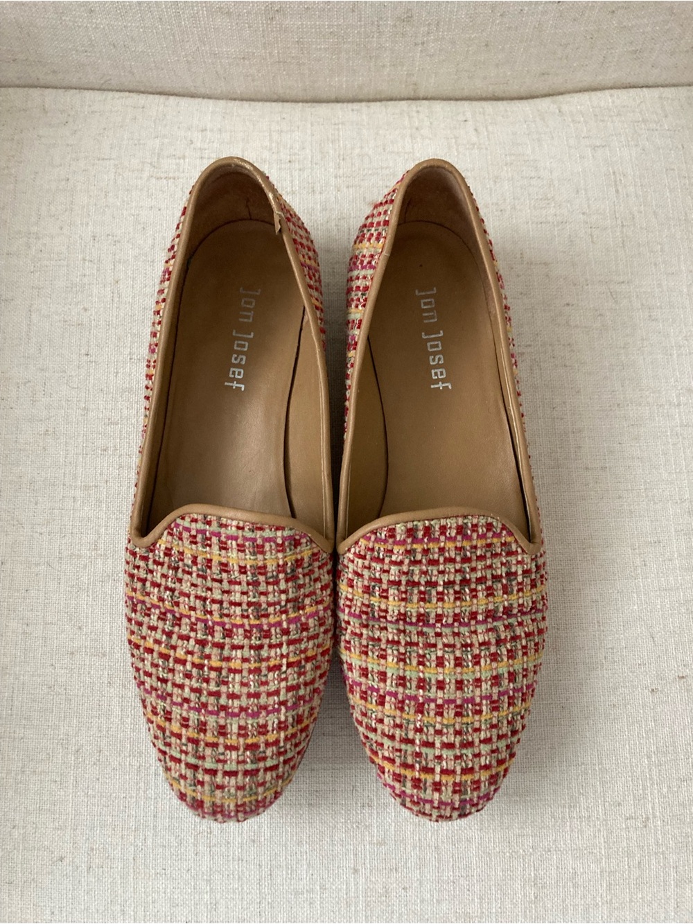 Jon Josef Tweed Loafers size 7.5